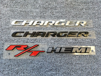 适用于道奇挑战者Charger车标改装HEMI侧标贴后标RT红色个性尾标
