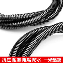 PP阻燃塑料波纹管穿线管 防火蛇皮电线套管 汽车线束电线保护软管