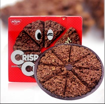 日本进口零食日清思高CISCO巧克力派松脆麦脆批威化饼干 薄脆饼干