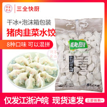 三全快厨绿标团膳水饺精品水饺速冻水饺 猪肉韭菜水饺 1.2公斤/包