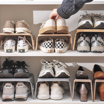 日本加高双层鞋架鞋柜分层整理宿舍家用简易鞋托球鞋运动鞋收纳架