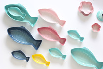 【法国】酷彩Le Creuset 鱼盘 鱼形盘 创意造型 蒸鱼 长盘炻瓷