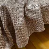 刘大姐家 特价几款纯棉纱布毛巾被 盖毯 经典简约小格单双人毯子