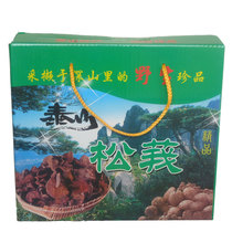 泰山蘑菇炖鸡松菇松蘑松莪莪子黑蘑菇野生食用菌礼盒装500g