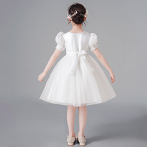 童装女童公主裙夏装儿童连衣裙子白色礼服2023新款女孩洋气纱裙夏