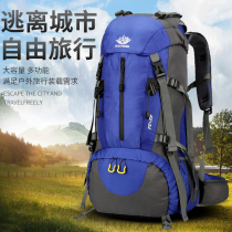 大容量超大行李旅行背包男休闲外出回家户外登山包旅游书包双肩包