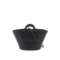 海外购Marni专柜流行时尚黑色菜篮子手提女士包袋BMMP0097U0LV589
