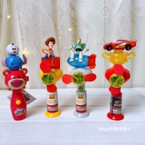 玩具总动员巴斯光年胡迪卡通手持便携式发光小风扇儿童糖果收纳盒