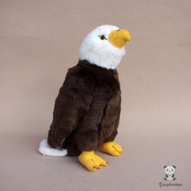 美洲雕毛绒公仔 大型猛禽类毛绒玩具白头鹰 秃鹰玩偶 礼品 摆件