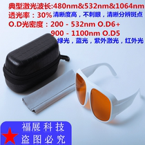 532nm1064nm激光防护眼镜护目镜绿光紫外光蓝光皮秒opt美容仪嫩肤