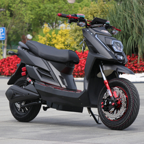 新款聚龙成人72V电动车外卖锂电池踏板长续航电摩高速电动摩托车