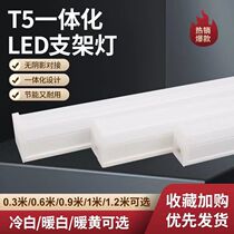 T5t8一体化灯管led长条灯条客厅藏光三色变光日光灯家用光管1.2米