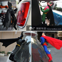 汽车车顶装饰超人车顶装饰玩偶蜘蛛侠公仔摆件钢铁侠车外装饰玩偶