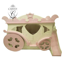 欧美式儿童床创意定制实木床极美公主床南瓜床女孩汽车床儿童家具