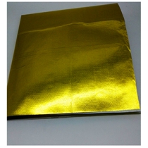金色铝箔棉汽车进气管铝箔纸包裹布耐高温进气铝管隔热贴纸带自粘