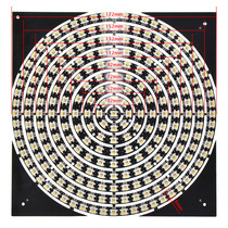 WS2812 5050 RGB LED 内置全彩驱动彩灯 圆形开发板 5V 黑板 圆环