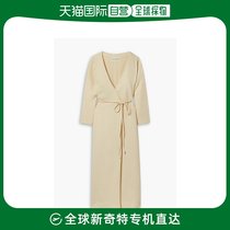 香港直邮MARA HOFFMAN 女士丝纱罗织纹棉混纺中长缠绕式连衣裙