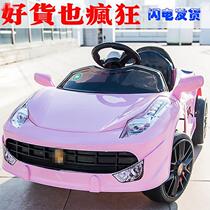 l新儿童电动车款四轮遥汽控控车婴幼儿玩具车可坐人充电遥玩具车M
