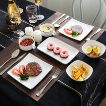 欧式西餐刀叉盘子套装创意网红餐具全套简约西餐牛排餐盘情侣家用