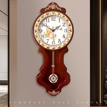 欧式家用简约表静音钟表时钟挂钟客厅时尚复古大气卧室挂墙上挂表
