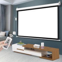 纳米4k超高清电动幕布壁挂抗光投影布幕布家用自动升降投影仪幕布