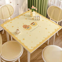 餐桌垫四方桌防油防水可擦洗轻奢高级感桌面防烫正方形家用硅胶垫