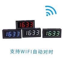 汽车车载电子时钟数字小数码管表盘led夜光 12V支持WIFI自动对时