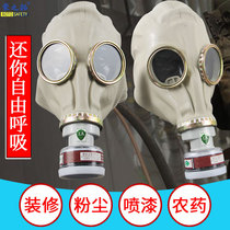 全封闭防毒面具 防尘全面罩汽车喷漆消防军化工油烟甲醛防毒面罩