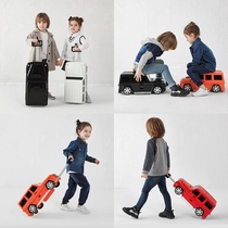 高档RIDAZ奔驰汽车儿童行李箱男女小型18寸玩具幼儿园小孩旅行拉