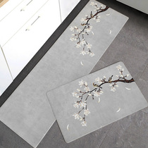 厨房地垫 现代新中式可擦免洗PVC防滑防油家用脚垫子防水长条地毯