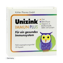 Unizink Immune Plus 补充营养增强免疫胶囊1X30粒