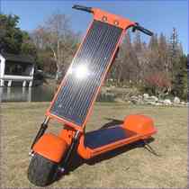 太阳能智能电动滑板车平衡车首发节能环保长续航折叠式代步便携