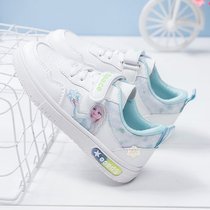 儿童白色小白鞋子2023年春秋季新款运动鞋女童鞋小学生中大童板鞋
