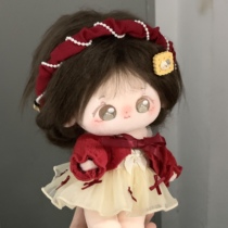 猫屿物语新春拜年服过年国风娃衣无属性20cm棉花娃娃原创红色新年