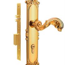 铠铜威入户门锁全铜实木门锁子母门室内内卧室房门锁欧式纯铜锁具