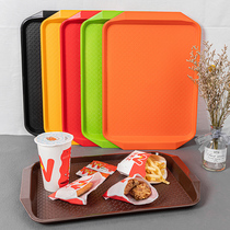 塑料托盘长方形商用炸鸡汉堡店食堂酒店餐厅专用快餐防滑上菜餐盘