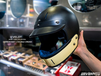 正品法国VELDT头盔杜卡迪VESPA凯旋宝马复古哈雷摩托车全罩小盔体