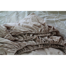 外贸床笠 全棉纯色单件纯棉床罩床垫套加厚席梦思保护套床单1.8米