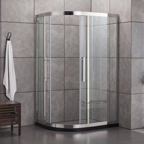 整体不锈钢淋浴房浴室玻璃门卫生间干湿分离沐浴房淋雨洗澡房隔断