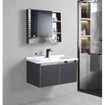 60cm不锈钢浴室柜组合现代简约卫生间洗手脸盆柜一体陶瓷盆洗漱台