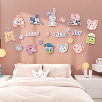 儿童房间布置墙面改造装饰用品少女小孩卧室床头卡通贴纸挂画