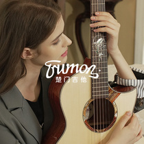 Trumon楚门新一代全单板民谣吉他初学者海豚物语41寸专业加振电箱