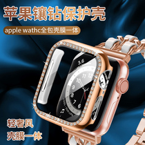 iwatch9保护壳applewatch7/6/5手表膜壳一体iwatchs8保护套apple watch7苹果se高端s8手表套七代s7series八s9