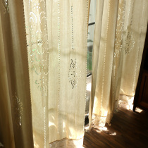 出口地中海美式法式棉麻扣锁卧室客厅 外贸成品窗帘外单罗马帘