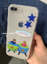 海浪公园【拍三免一】欧美小孩童趣小众适用于iPhone15promax手机壳tpu透明软壳三星