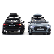 1/32仿真AUDI奥迪RS6合金车模摆件转向避震儿童玩具汽车模型礼物