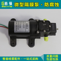 格强电动喷雾器水泵24v电机高压小隔膜泵diy直流抽水机大功率双核