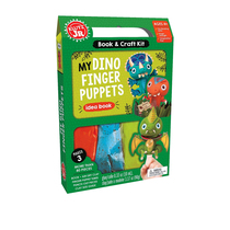 【自营】英文原版 Klutz My Dino Finger Puppets 儿童动手能力培养 益智手工DIY玩偶 含材料包