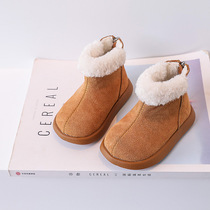 女棉鞋加绒冬季婴幼儿女小童防滑学步鞋女童靴子短靴保暖靴