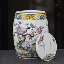 景德镇陶瓷米缸水缸油缸20斤30斤50斤带盖家用中式高端陶瓷米桶
